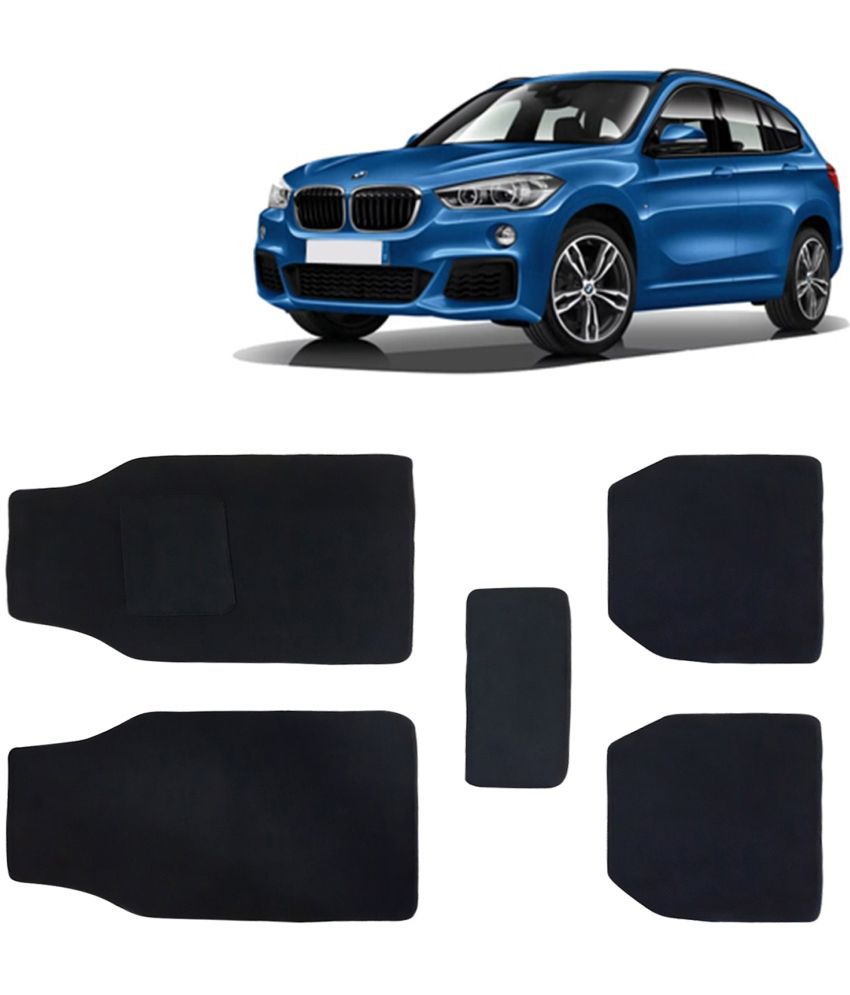     			Kingsway Carpet Style Universal Car Mats for BMW X1, 2015 Onwards Model, Black Color Anti Slip Car Floor Foot Mats, Complete Set of 5 Piece, Executive Series