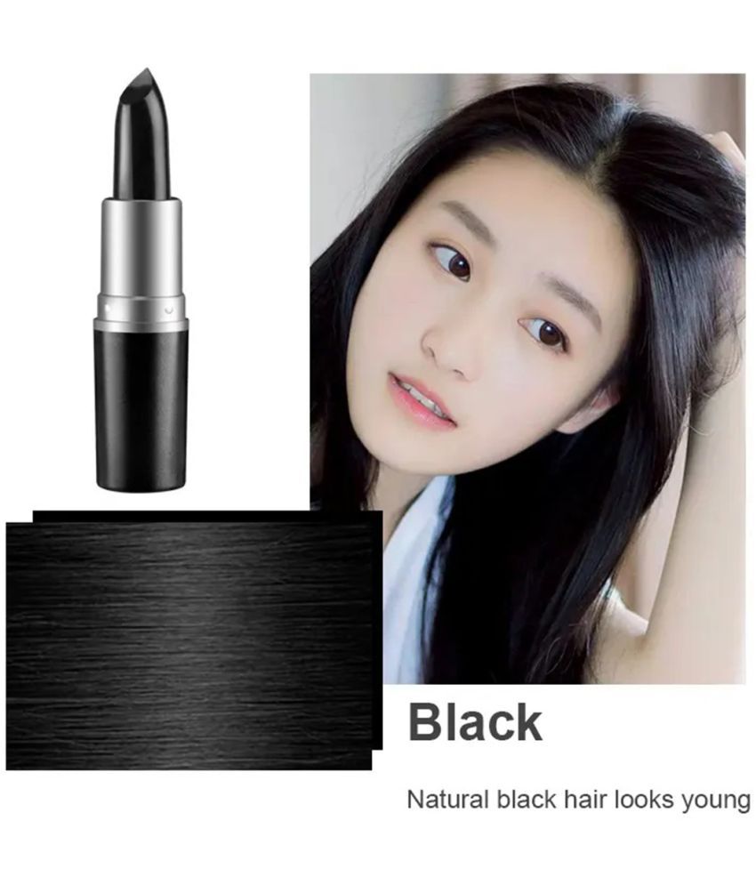     			Hair Touch Up Stick Temporary Hair Colour Lipstick, Hair Dye, Black