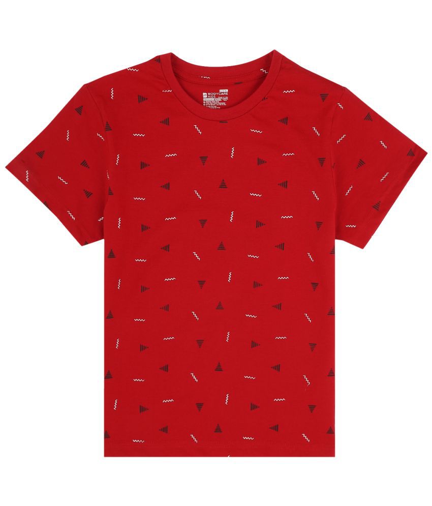     			Proteens - Red Cotton Blend Boy's T-Shirt ( Pack of 1 )