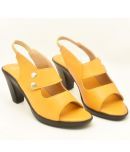 Dream Makers - Yellow Women's Sandal Heels