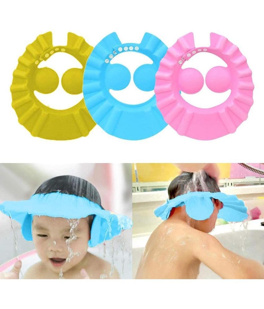     			Baby shower caps Multi-Colour Silicone Shower Cap ( 1 pcs )