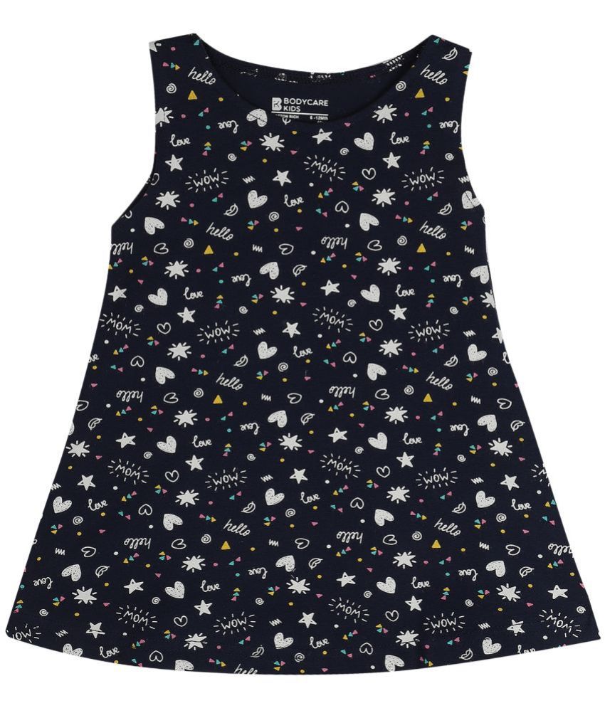     			Bodycare - Navy Blue Cotton Baby Girl Frock ( Pack of 1 )
