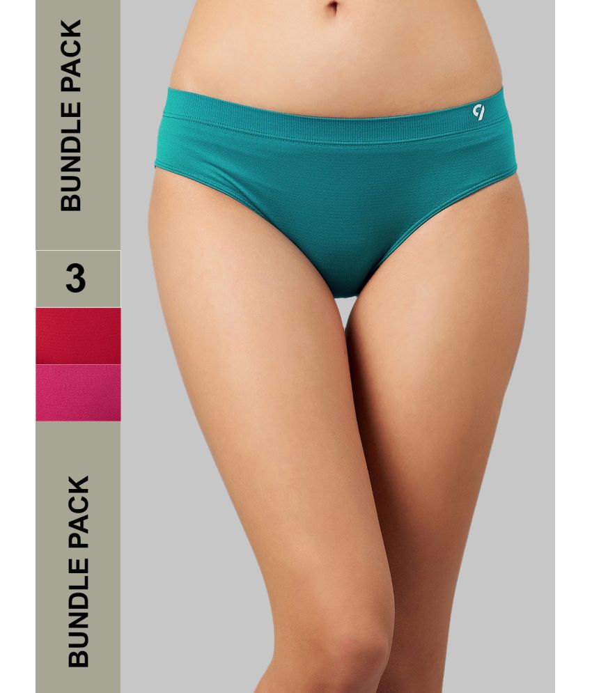     			C9 Airwear - Multi Color Nylon Solid Women's Bikini ( Pack of 3 )