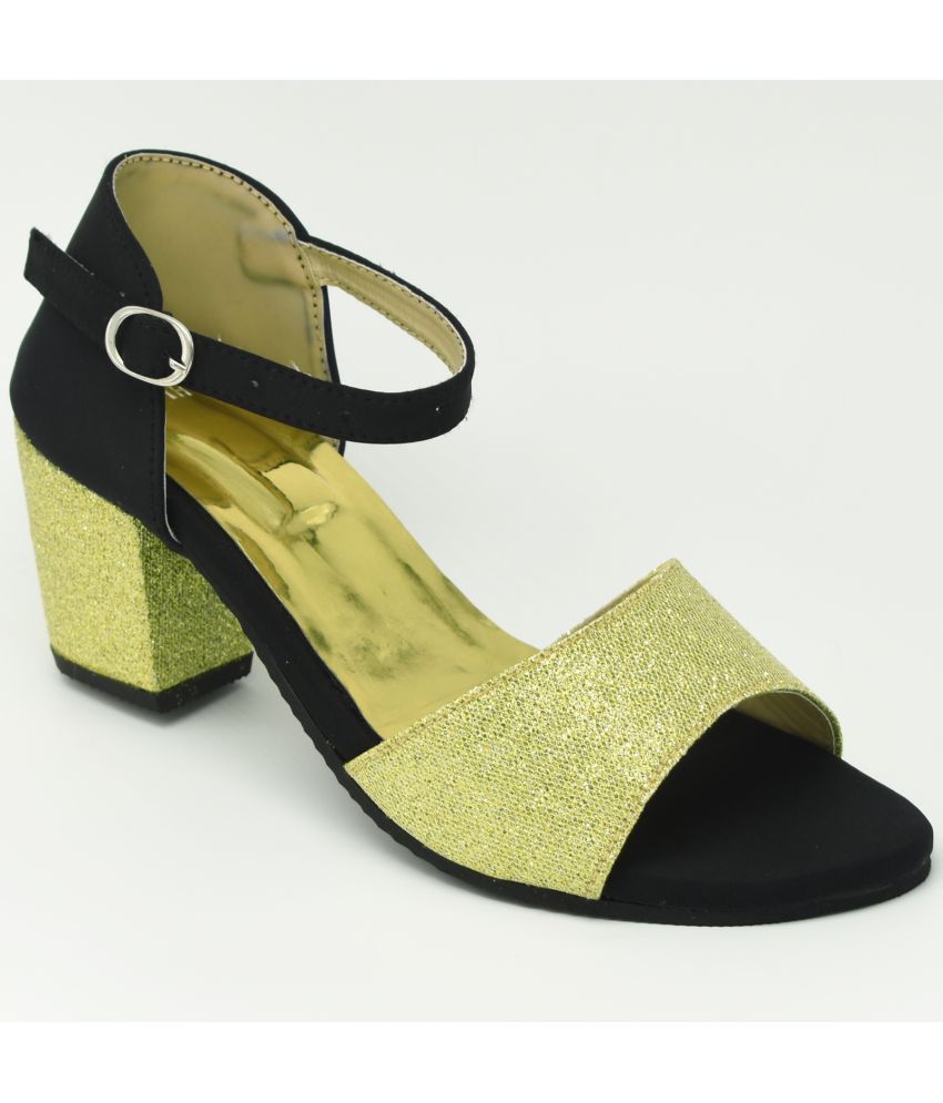     			Dream Makers - Gold Women's Sandal Heels