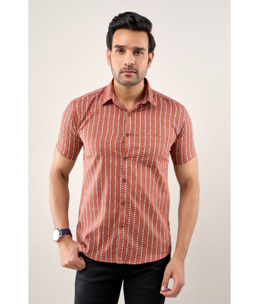     			Frionkandy - Brown 100% Cotton Regular Fit Men's Casual Shirt ( Pack of 1 )