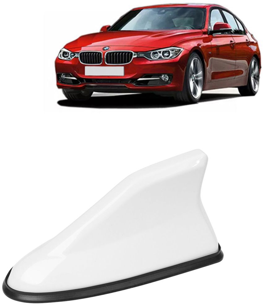     			Kingsway Shark Fin Antenna Roof Aerial Base AM FM Redio Signal, Replace Existing Car Antenna, Waterproof Rubber Ring with ABS Body, Universal Fit for BMW 3 Series 2013 - 2018, 1 Piece - White