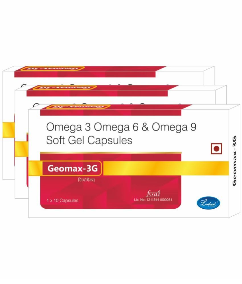     			Leeford Geomax-3G Omega Softgel Capsules Pack of 3