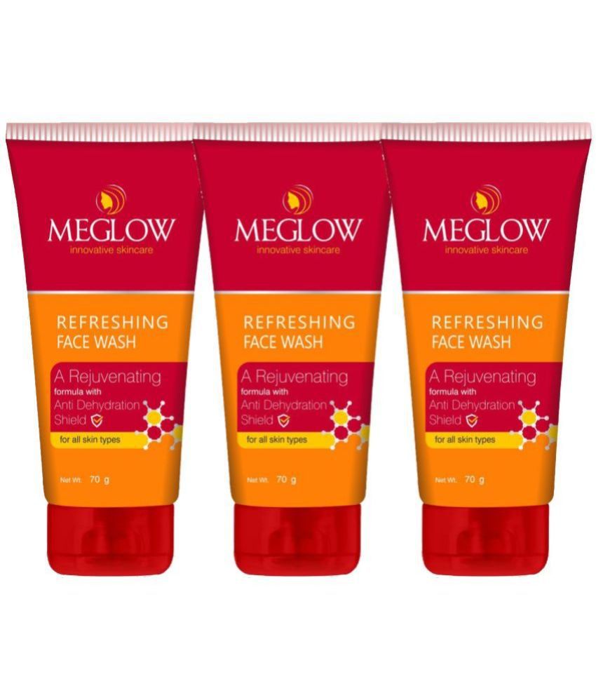     			Meglow Refreshing Facewash for Soft & Smooth Skin 70g Pack of 3 Face Wash (210 g)