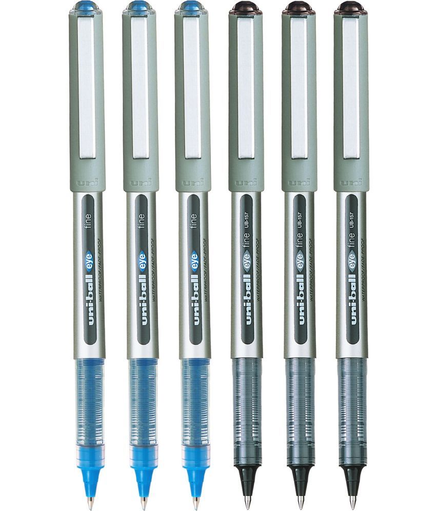     			Uniball - Blue Roller Ball Pen ( Pack of 6 )