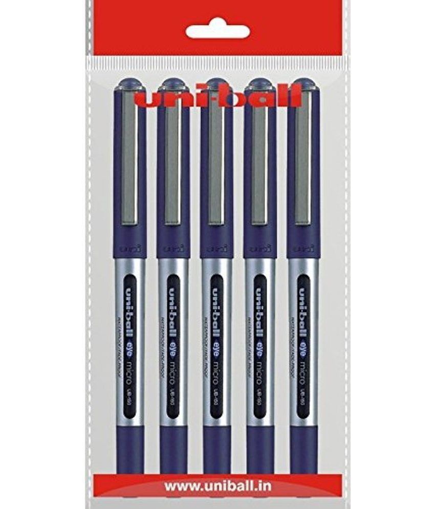     			Uniball - Blue Roller Ball Pen ( Pack of 5 )