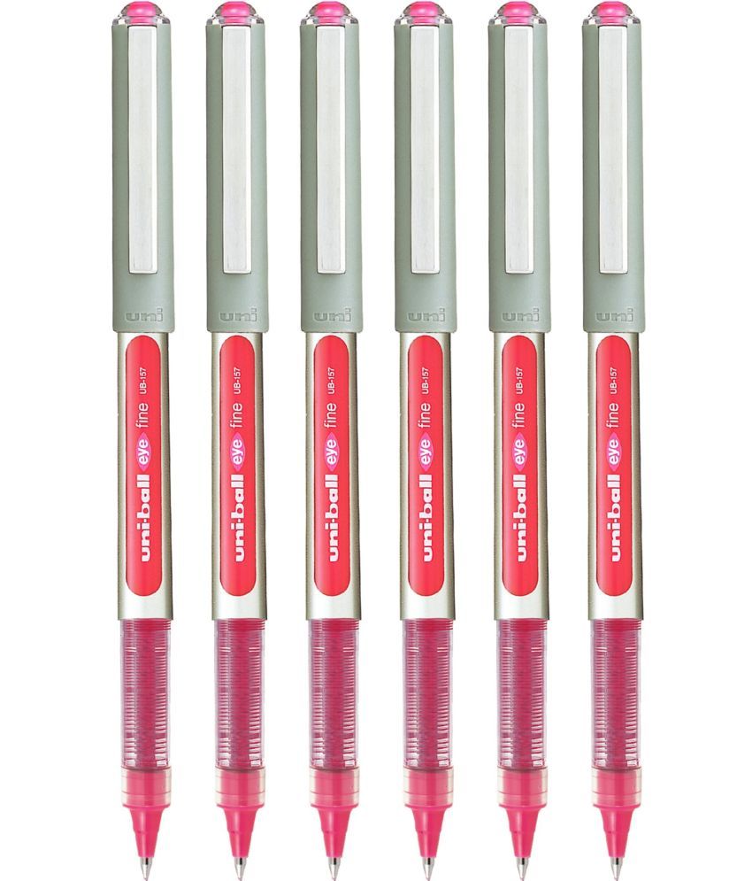     			Uniball - Pink Roller Ball Pen ( Pack of 6 )