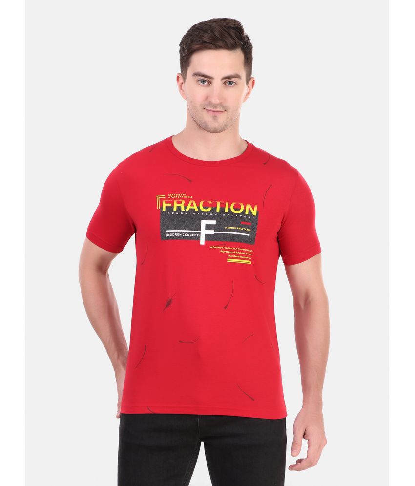     			Zain - Red Cotton Blend Regular Fit Men's T-Shirt ( Pack of 1 )