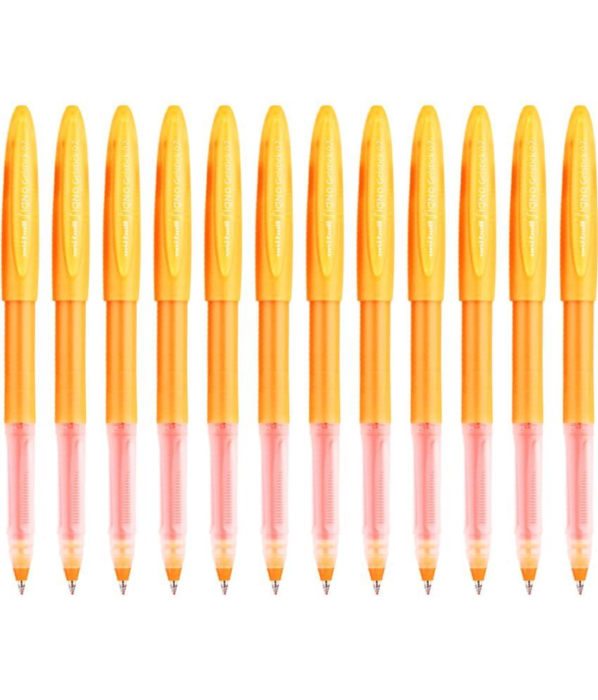     			uni-Ball UM 170 Signo Gelstick Gel Pen (0.7mm, Orange Body, Orange Ink, Pack of 12)