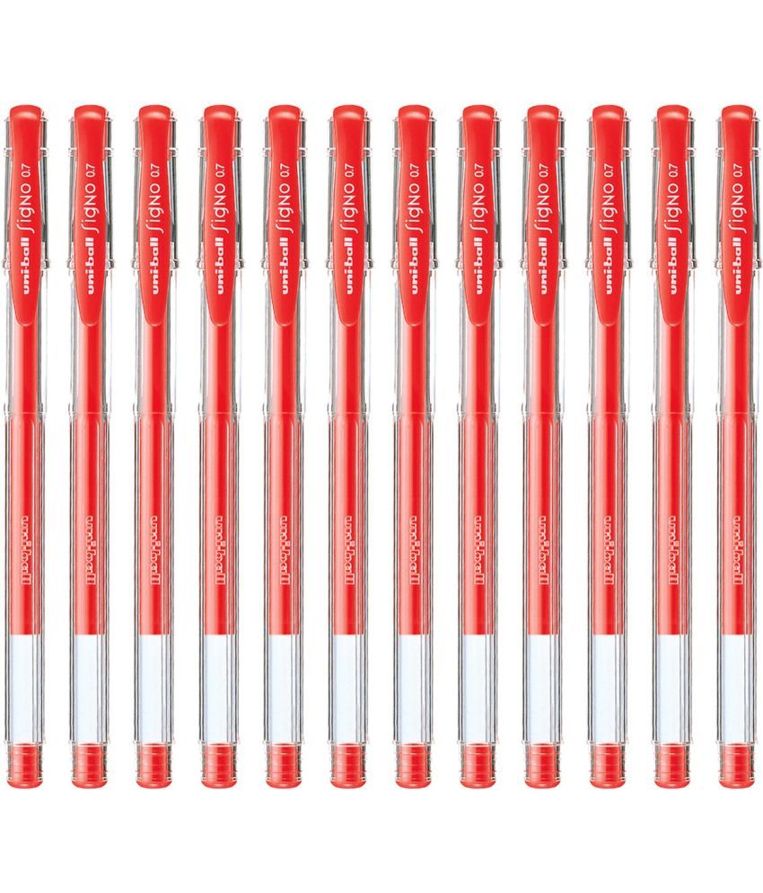     			uni-ball SIGNO UM-100 Gel Pen (F Red Ink, Pack of 12)