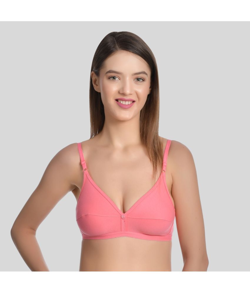     			AIMLY Cotton Non Padded Women's T-Shirt Bra ( Pink )