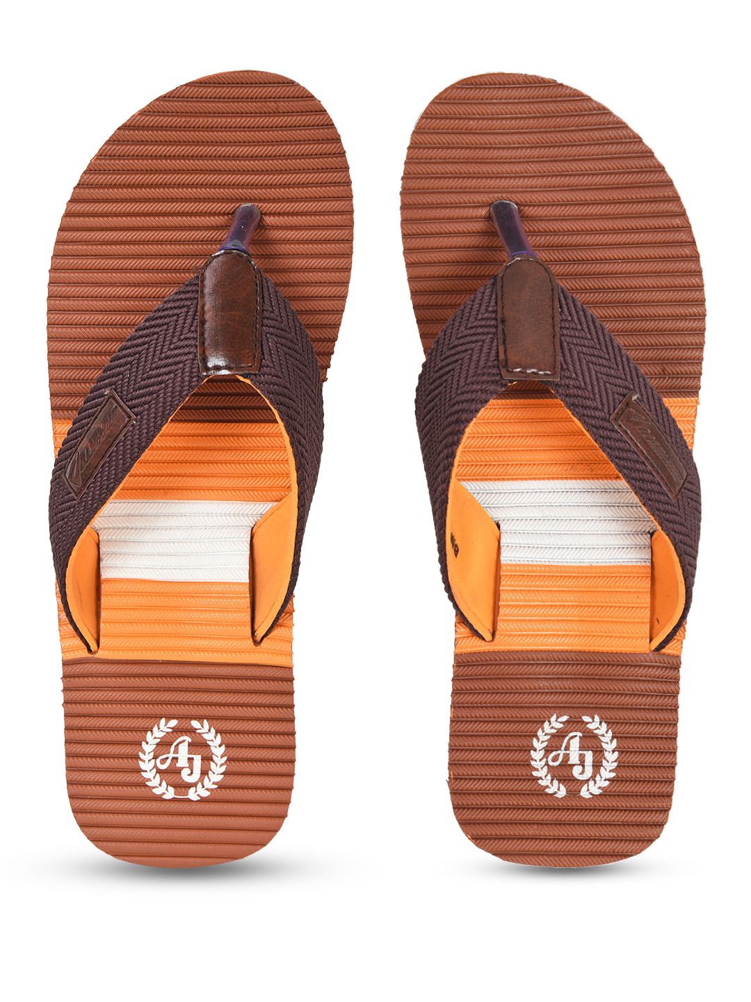     			Ajanta - Brown Men's Thong Flip Flop