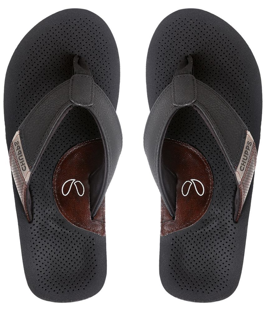     			CHUPPS - Black Men's Thong Flip Flop