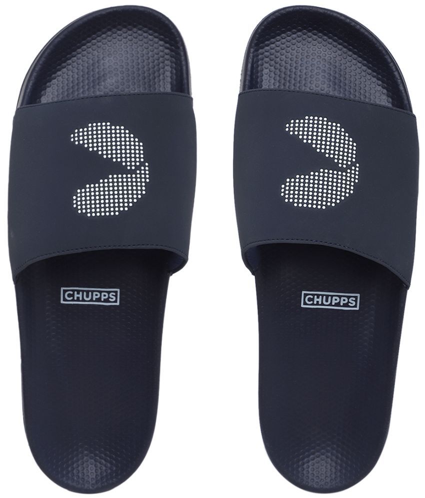     			CHUPPS - Navy Men's Slide Flip Flop