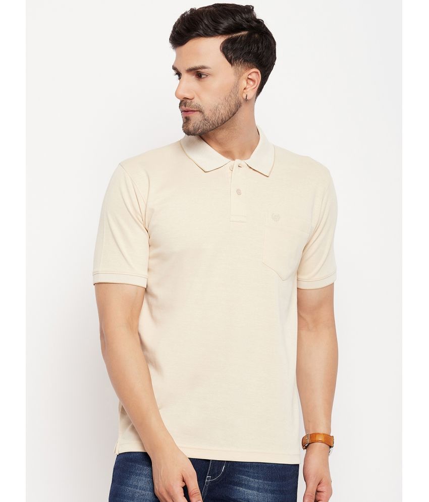     			Duke - Beige Cotton Blend Regular Fit Men's Polo T Shirt ( Pack of 1 )