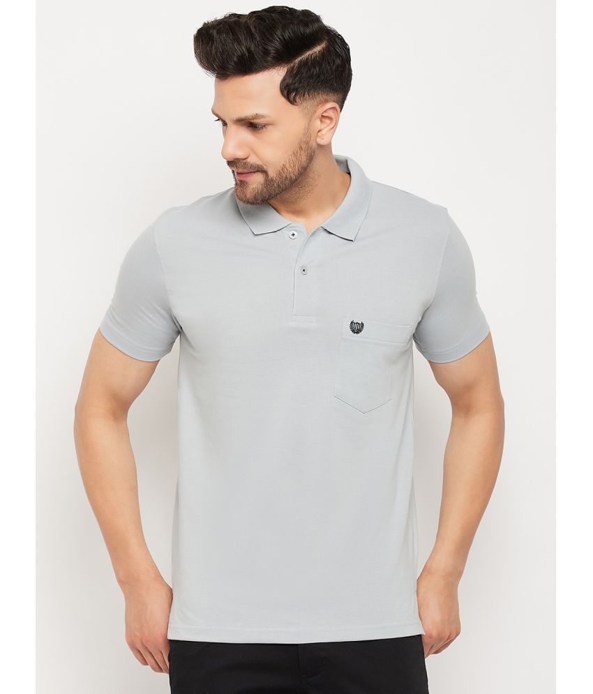     			Duke - Grey Cotton Blend Regular Fit Men's Polo T Shirt ( Pack of 1 )