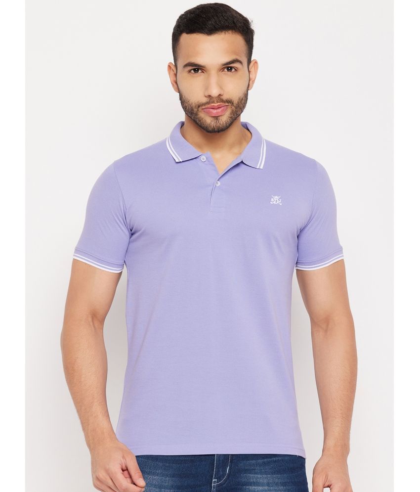     			Duke - Purple Cotton Blend Slim Fit Men's Polo T Shirt ( Pack of 1 )