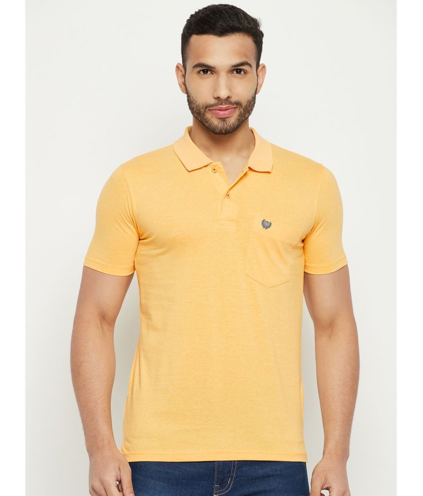     			Duke - Yellow Cotton Blend Regular Fit Men's Polo T Shirt ( Pack of 1 )