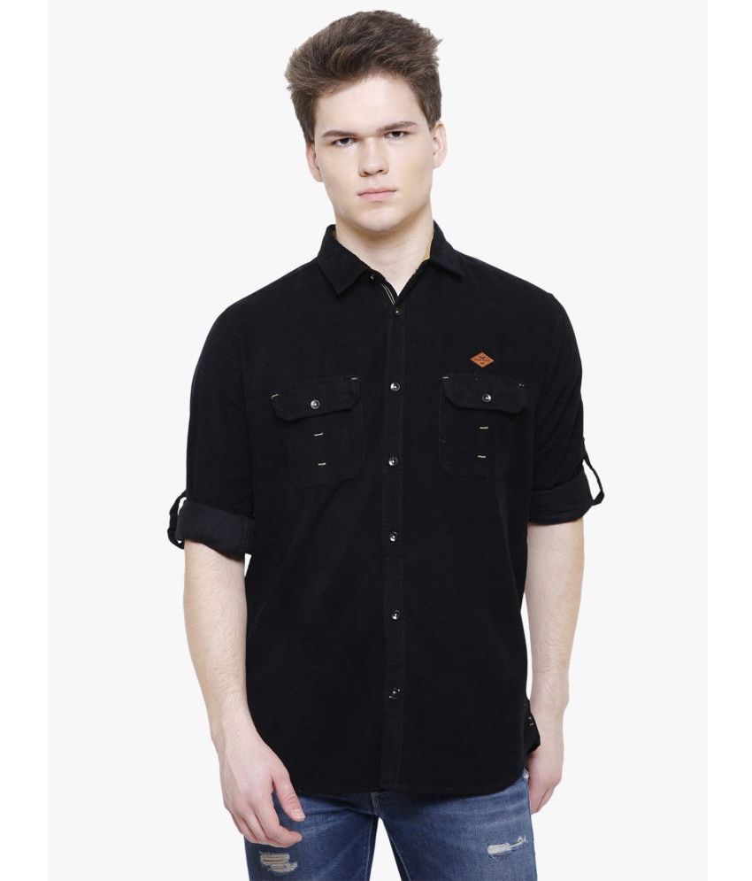     			Kuons Avenue - Black Corduroy Slim Fit Men's Casual Shirt ( Pack of 1 )