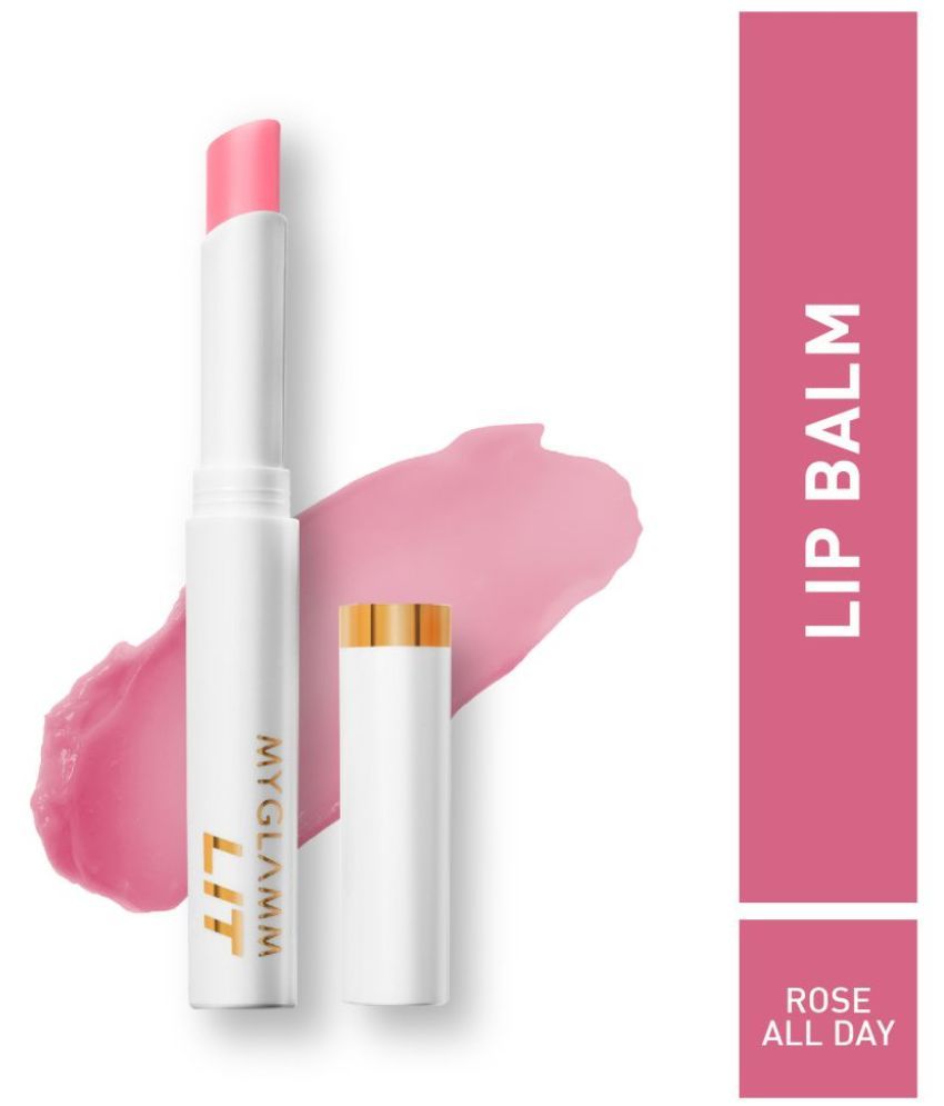     			MyGlamm LIT PH Lip Balm-Rose All Day-2gm