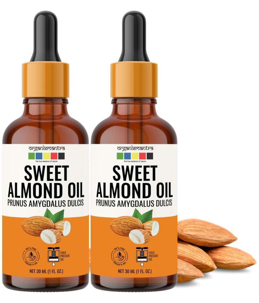     			Organix Mantra Sweet Almond Oil, Cold Pressed Organic Oil, 30ML x 2