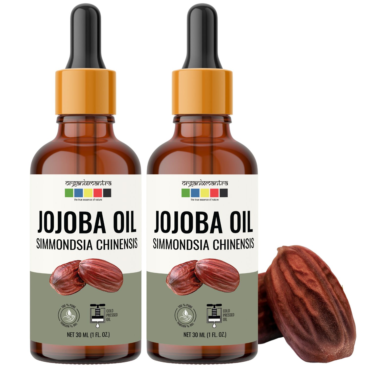     			Organix Mantra Jojoba Oil, Cold Pressed Organic Oil, 30ML x 2