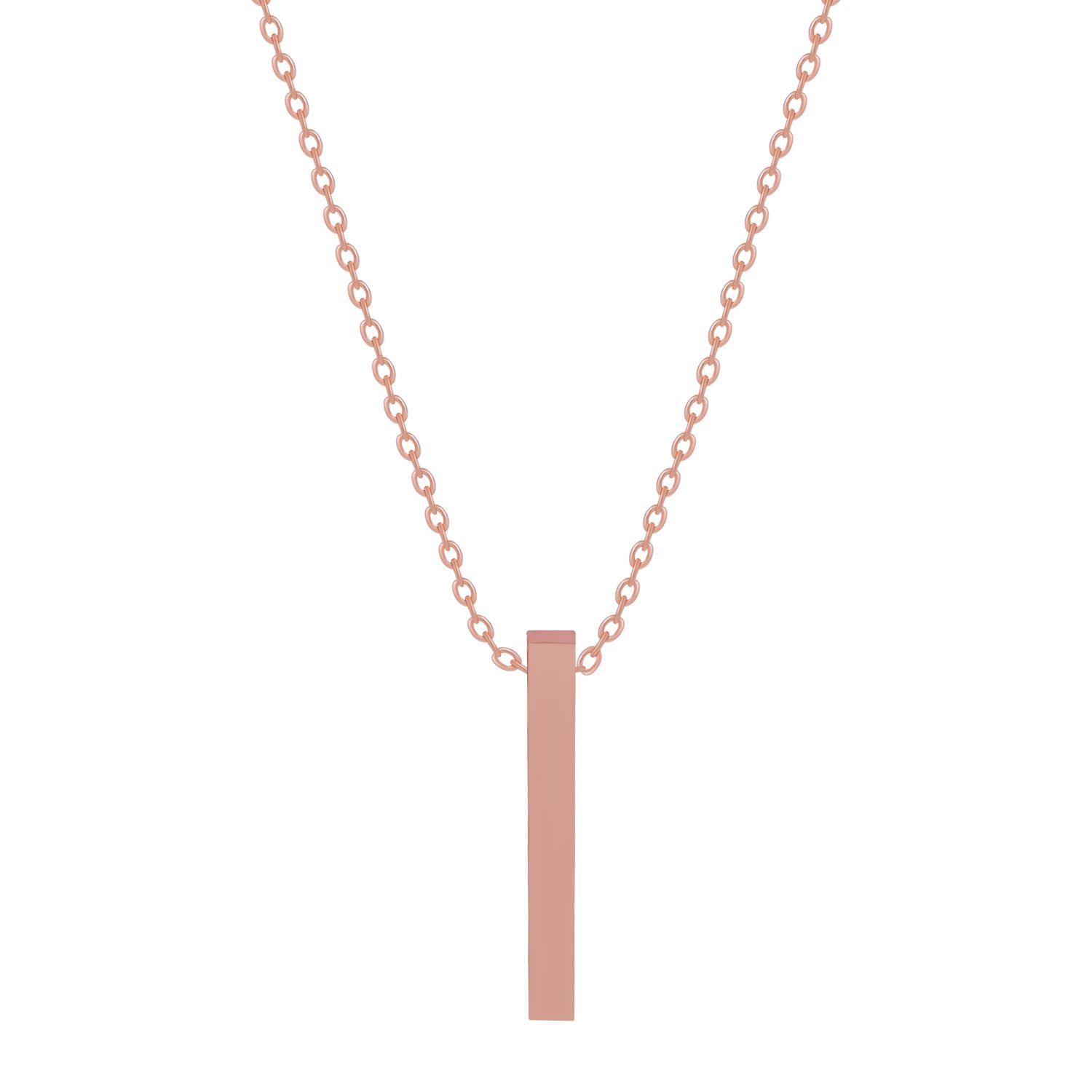     			Silver Shine - Rose Gold Pendant set ( Pack of 1 )