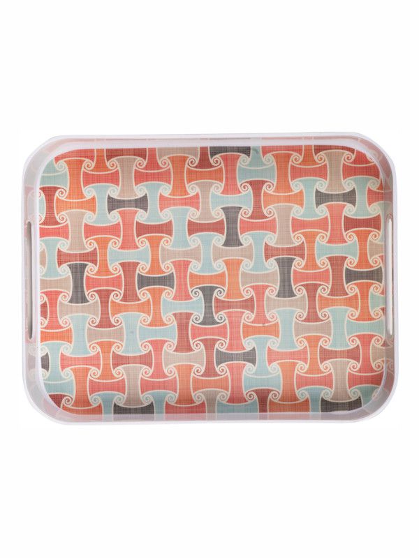     			GoodHomes - MT331 Multicolor Serving Tray ( Set of 1 )
