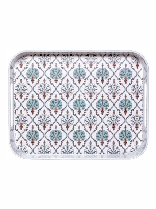     			GoodHomes - MT343 White Serving Tray ( Set of 1 )