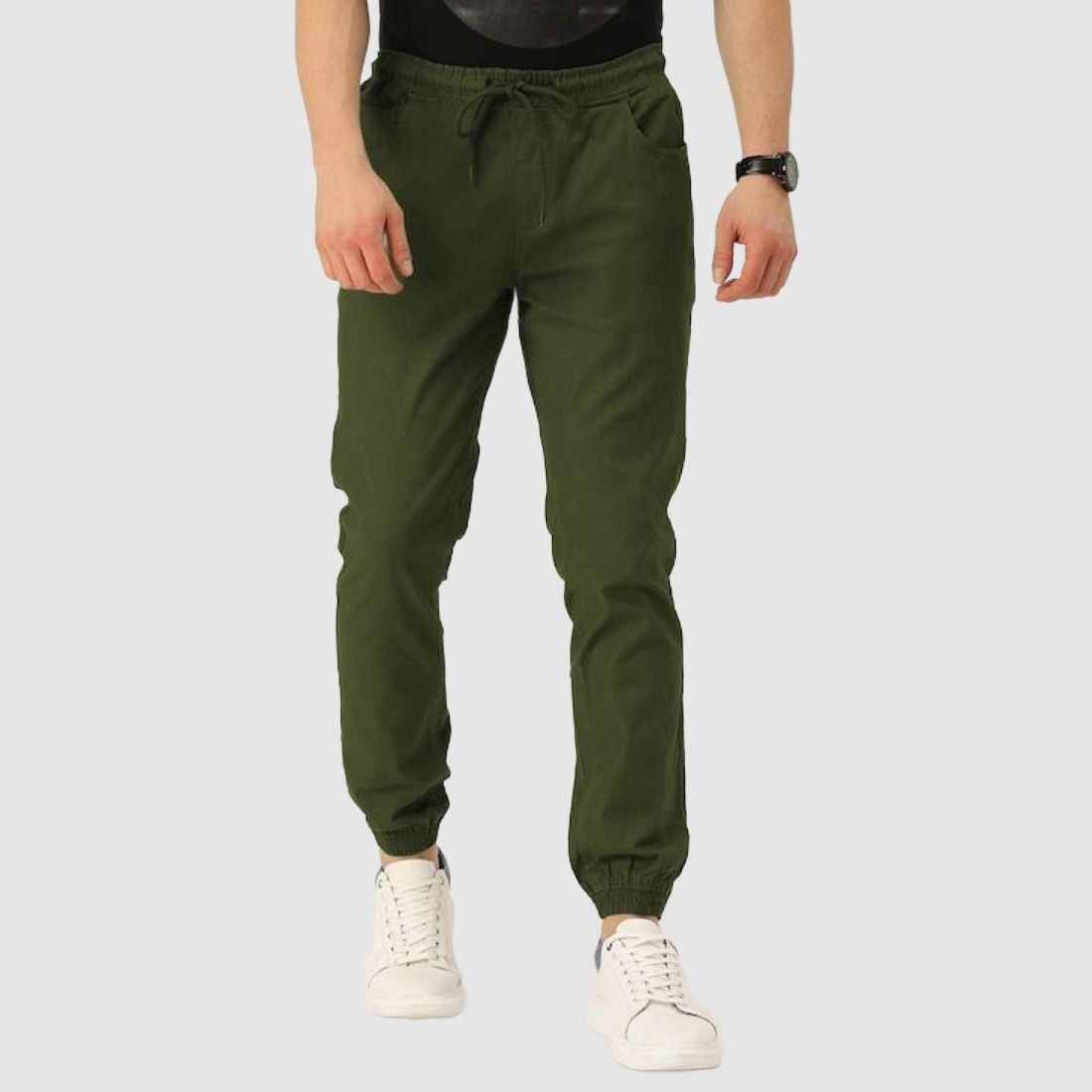     			IVOC Green Slim Joggers ( Pack of 1 )