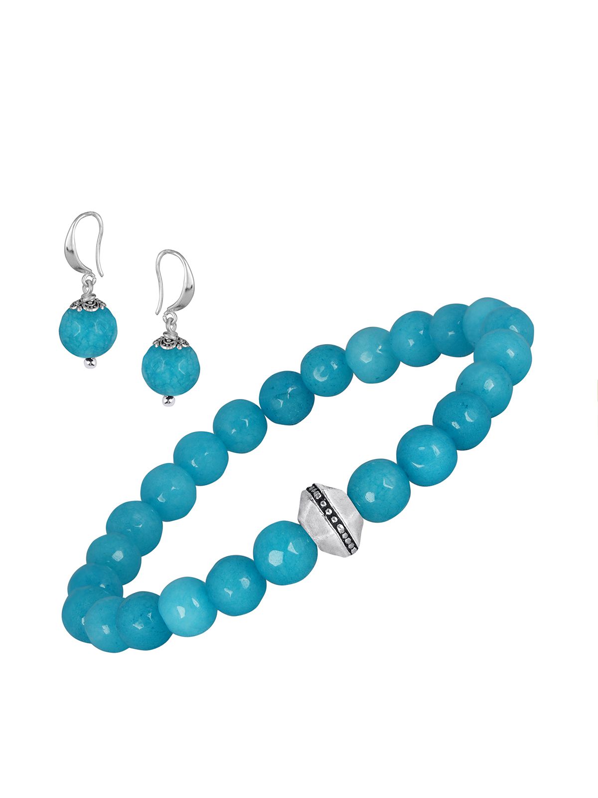     			JFL - Jewellery For Less - Blue Bracelet ( Pack of 2 )