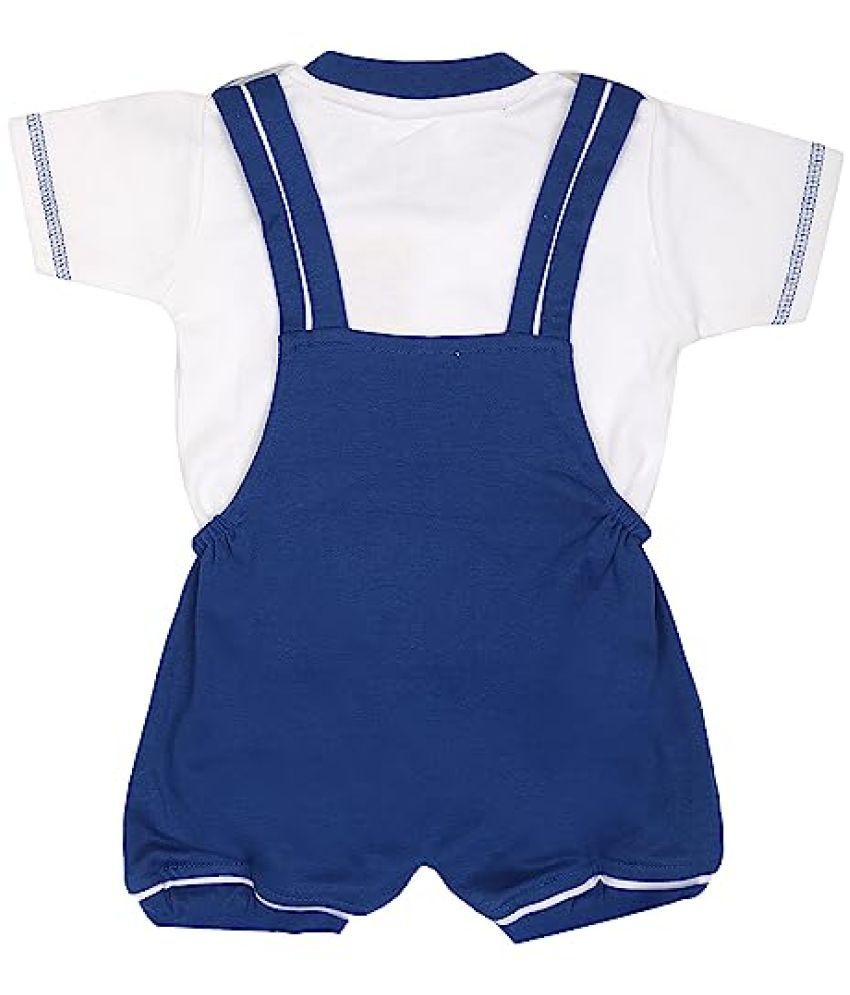     			NammaBaby - Blue Cotton Unisex Dungaree Sets ( Pack of 1 )