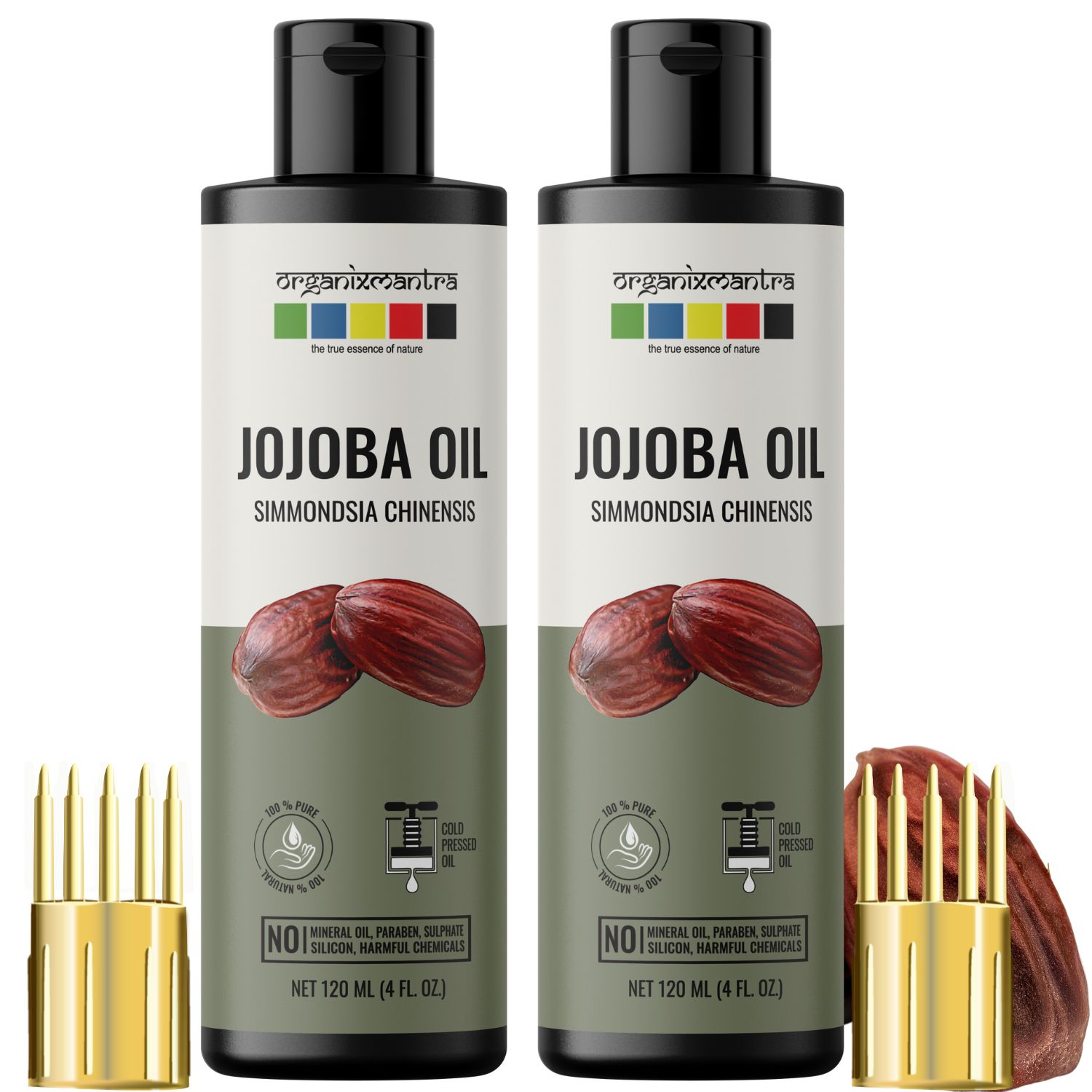     			Organix Mantra Jojoba Oil, Cold Pressed Organic Oil, 120ML x 2