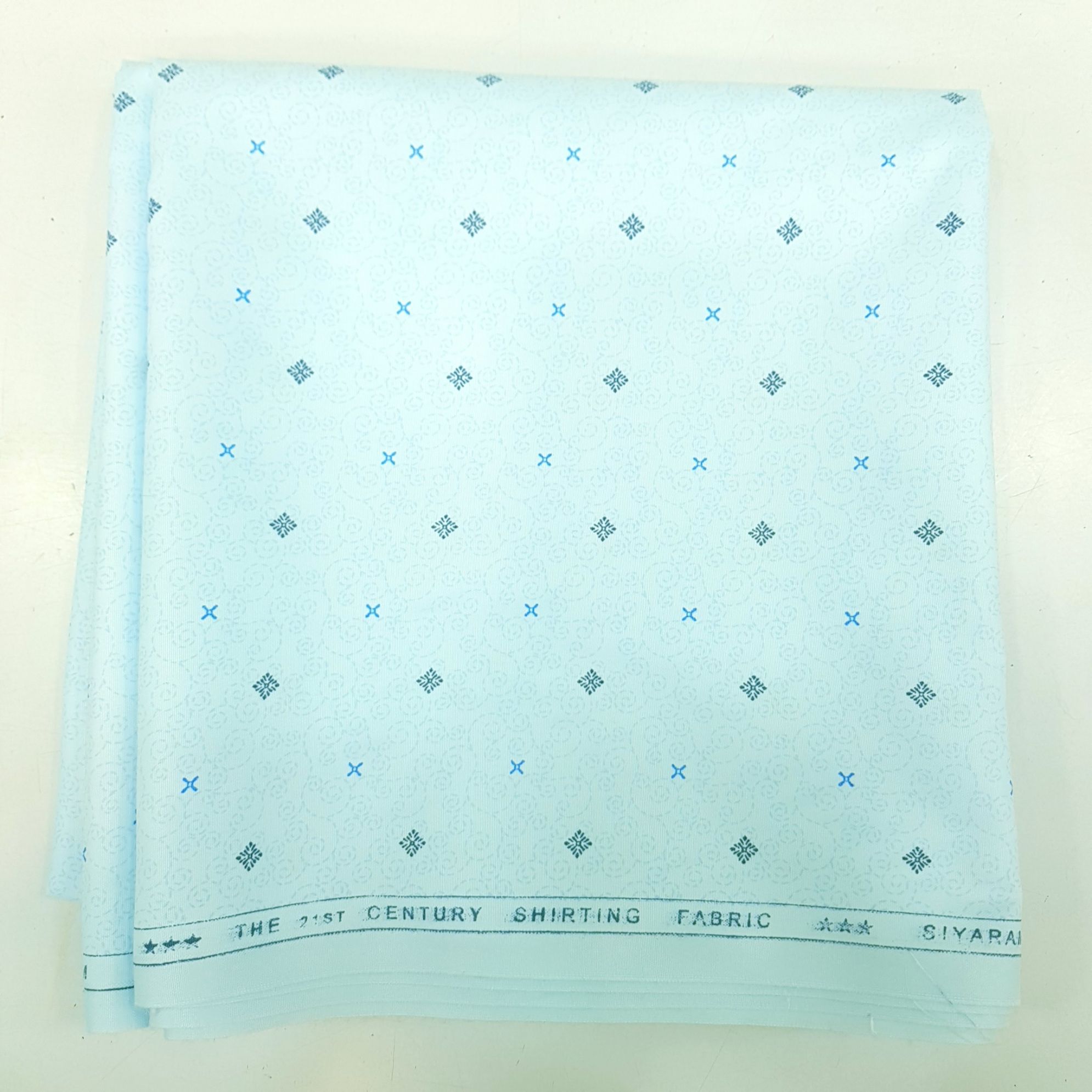     			Siyaram - Blue Cotton Blend Men's Unstitched Shirt Piece ( Pack of 1 )