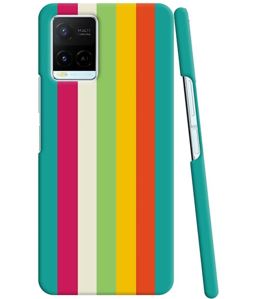     			T4U THINGS4U - Multicolor Printed Back Cover Polycarbonate Compatible For Vivo Y21A ( Pack of 1 )