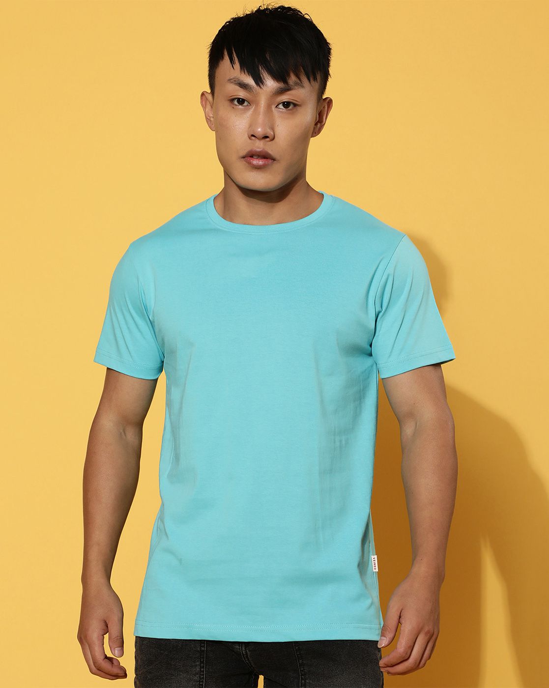     			Veirdo - Blue Cotton Regular Fit Men's T-Shirt ( Pack of 1 )