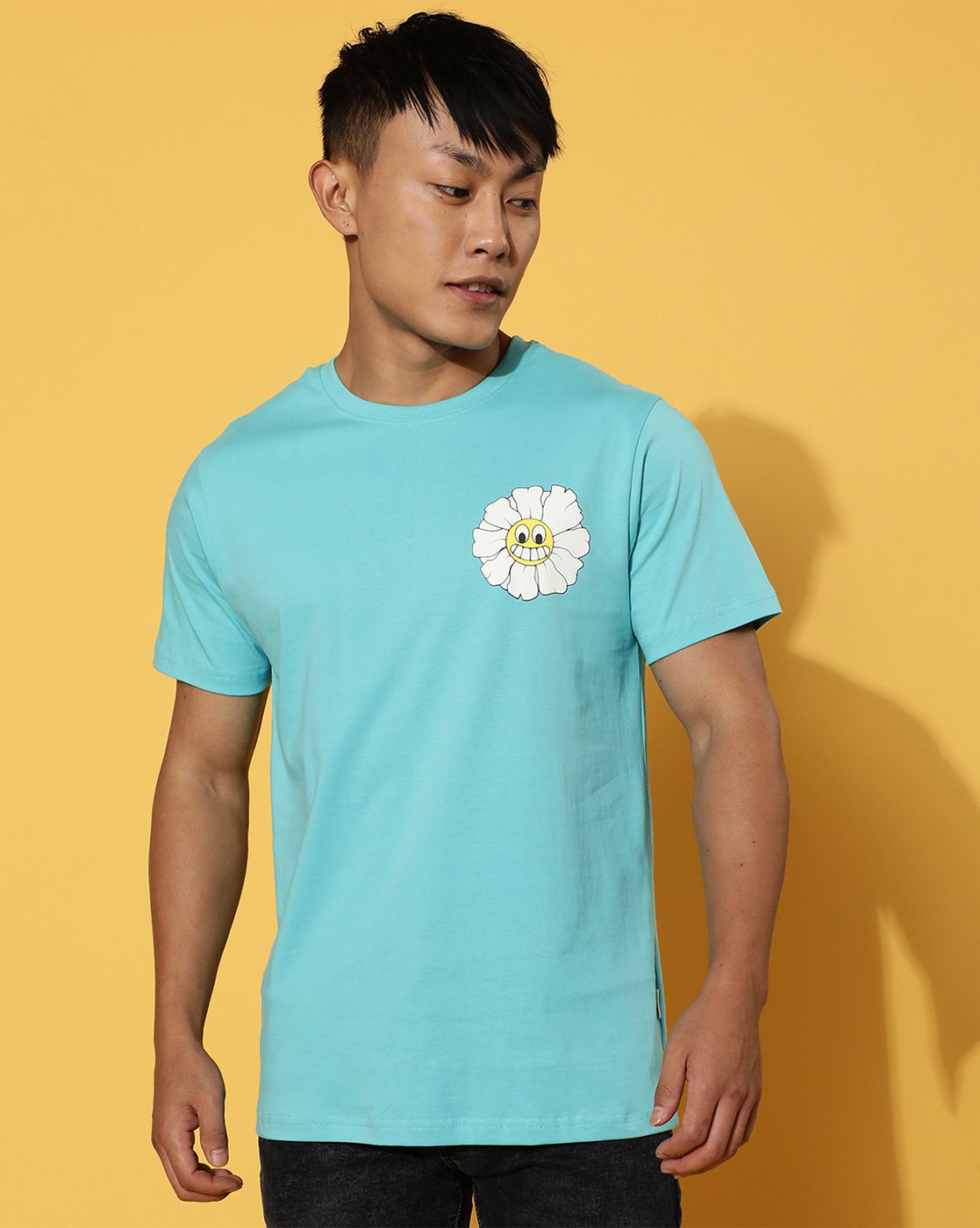     			Veirdo - Blue Cotton Regular Fit Men's T-Shirt ( Pack of 1 )