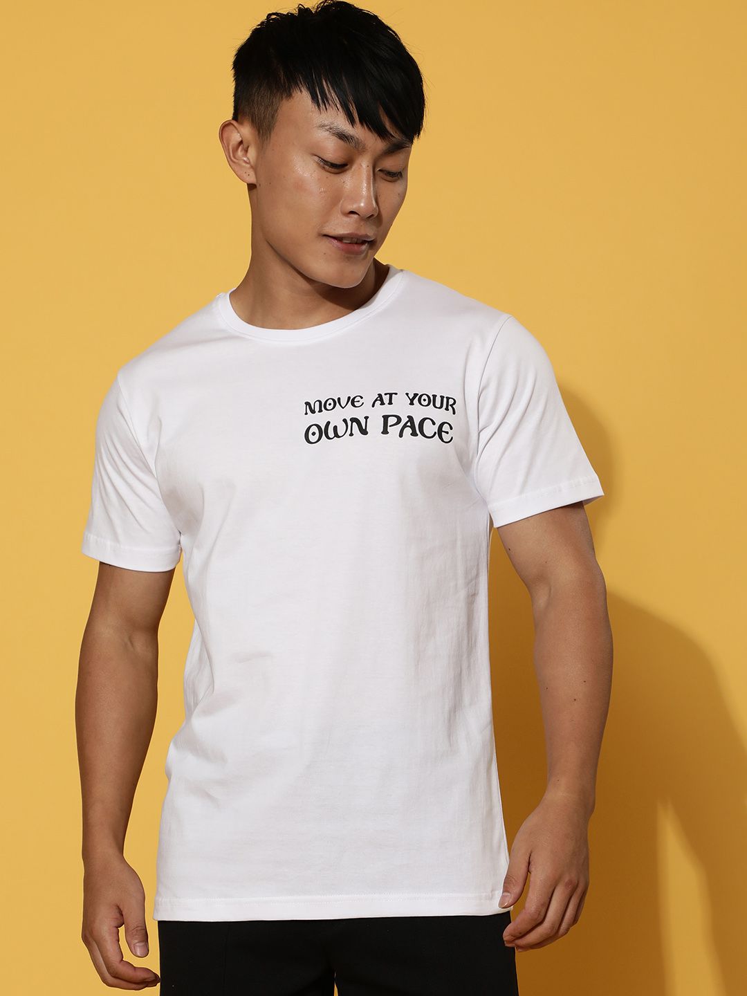     			Veirdo - White Cotton Regular Fit Men's T-Shirt ( Pack of 1 )