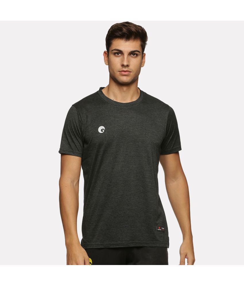     			Omtex - Black Cotton Regular Fit Men's Sports T-Shirt ( Pack of 1 )