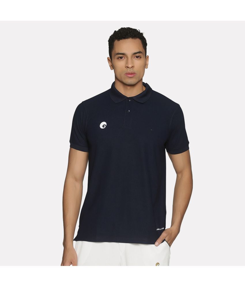     			Omtex - Navy Cotton Regular Fit Men's Sports Polo T-Shirt ( Pack of 1 )