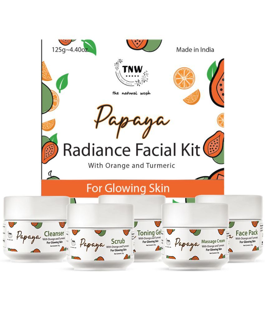     			TNW- The Natural Wash Papaya Facial Kit with Papaya and Jojoba Oil, 125g