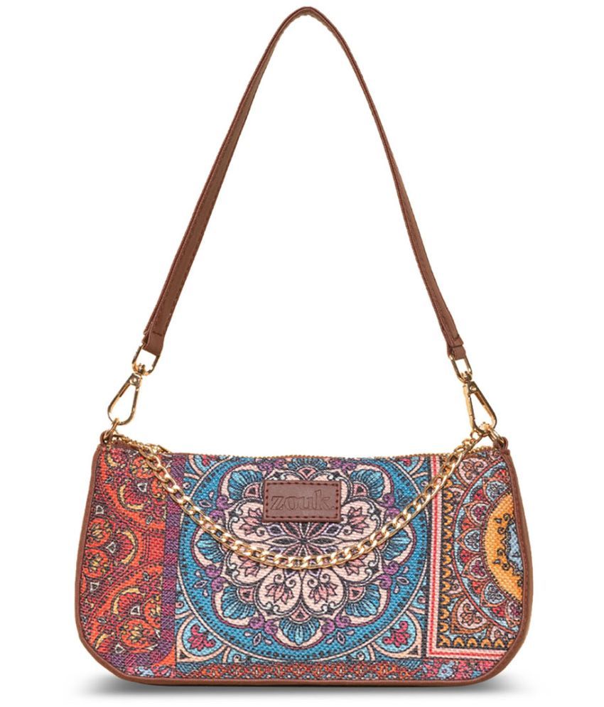     			Zouk - Multicolor Jute Shoulder Bag