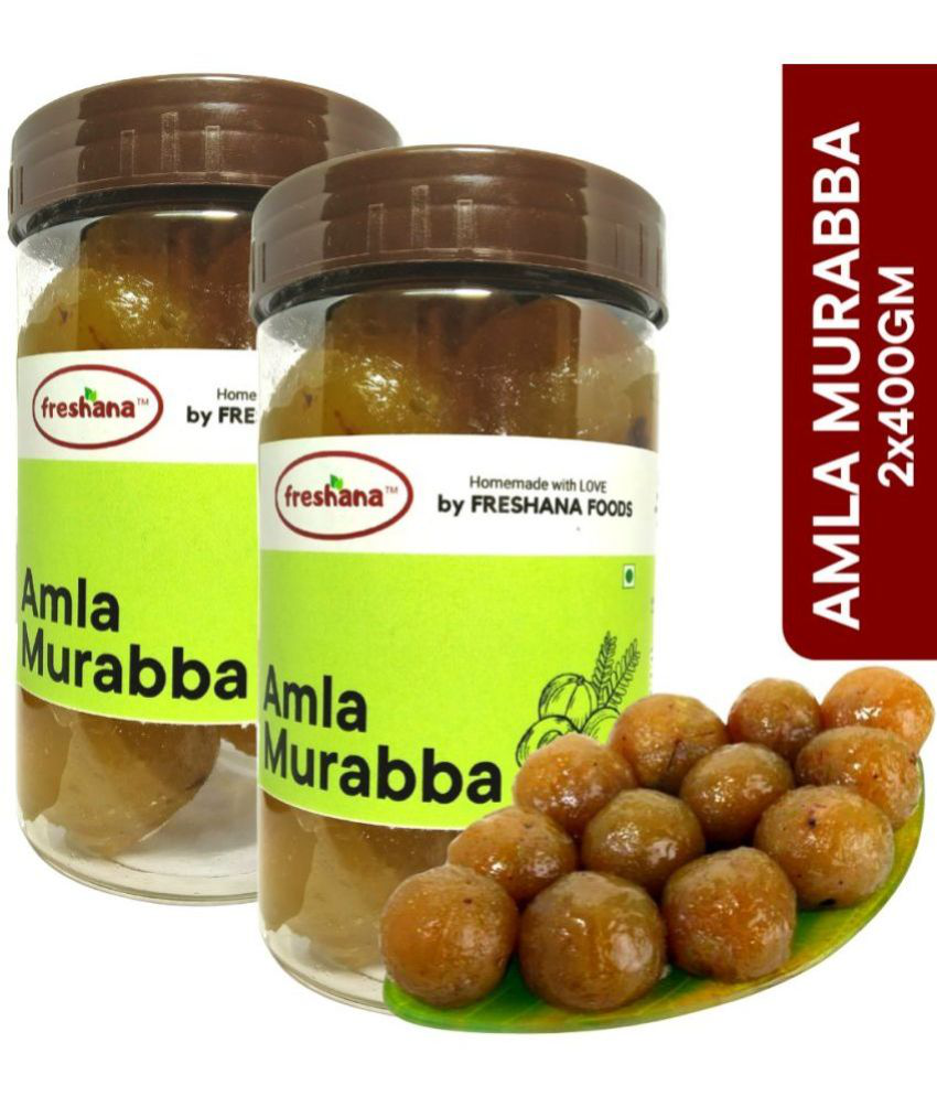     			Freshana (100% Fresh & Homemade) Dry Amla Murabba 2x400G Organic Homemade Awla Murabba Pickle 800 g Pack of 2