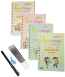 Sank Magic Books for Kids with 10 Refills and 1 Pen and Erasable 4 Set of Practicing, Handwriting, Reusable Copy Book