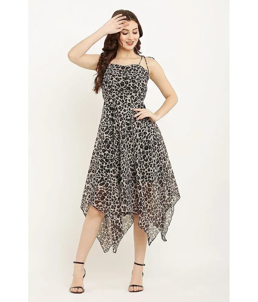 Nimfill Multi Color Georgette Women s Asymmetric Dress Pack of