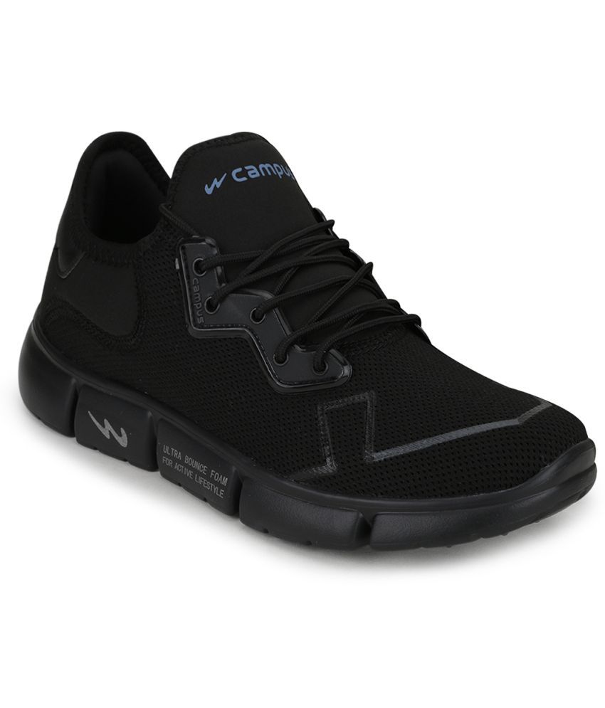     			Campus - Black Men's Sports Running Shoes